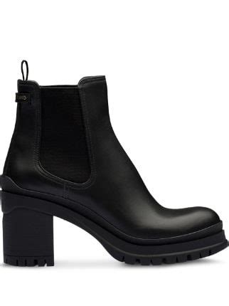 prada horse boots|Prada chunky heel ankle boots.